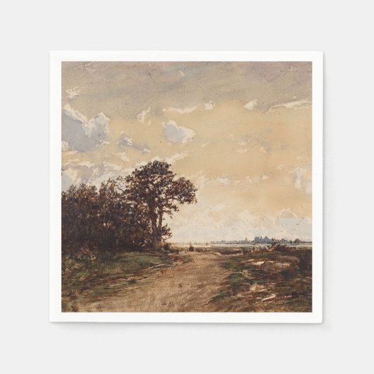 La Forêt de Fontainebleau Aux Environs de Barbizon Serviette (Vorderseite)