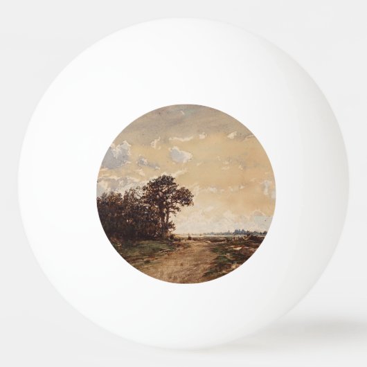 La Forêt de Fontainebleau Aux Environs de Barbizon Tischtennisball (Vorderseite)