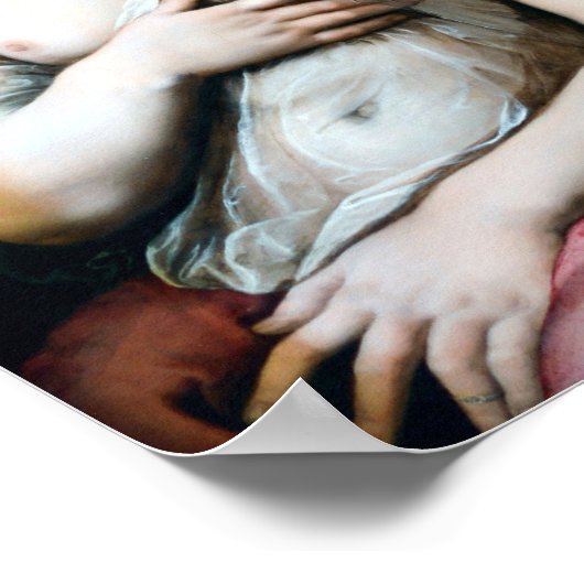 La Fornarina, Raphael Poster (Ecke)