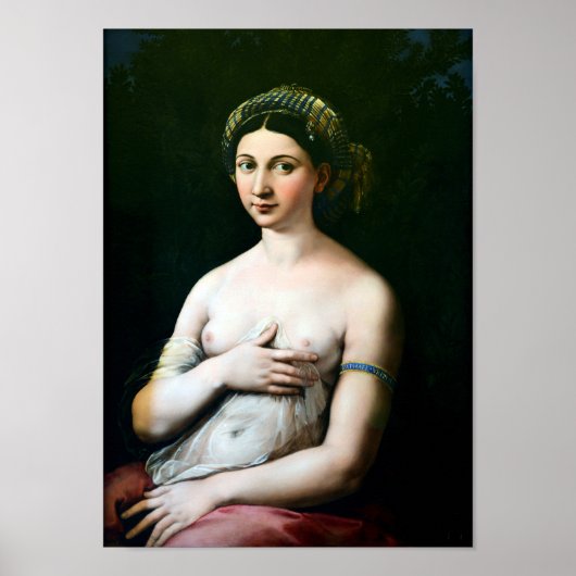 La Fornarina, Raphael Poster (Vorne)