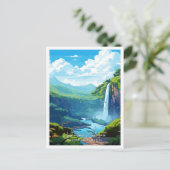 La Fortuna Wasserfall San Carlos Costa Rica Postkarte (Stehend Vorderseite)