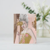 La FRAGE c'est voulez-vous postcard Postkarte (Stehend Vorderseite)