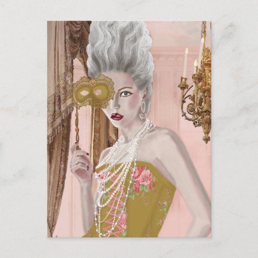 La FRAGE c'est voulez-vous postcard Postkarte (Vorderseite)