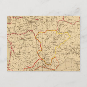 La France a la mort de Clovis en 510 Postkarte