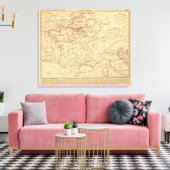La France apres la mort de Clothaire 1er Leinwanddruck (Insitu (Wohnzimmer))