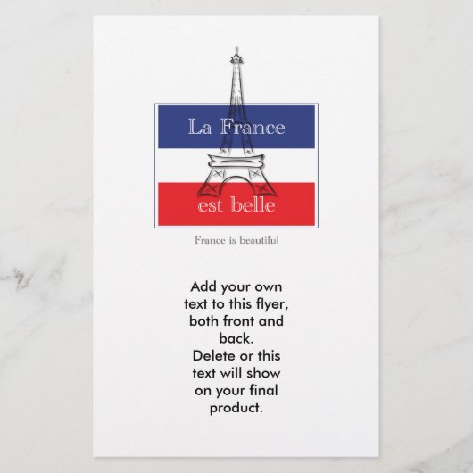 La France est Belle Flyer (Vorne)