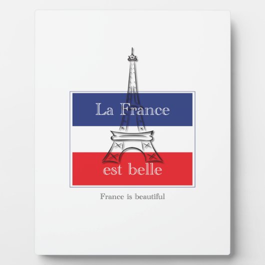 La France est Belle Fotoplatte (Vorderseite)