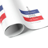 La France est Belle Geschenkpapier (Rolleneckpunkt)