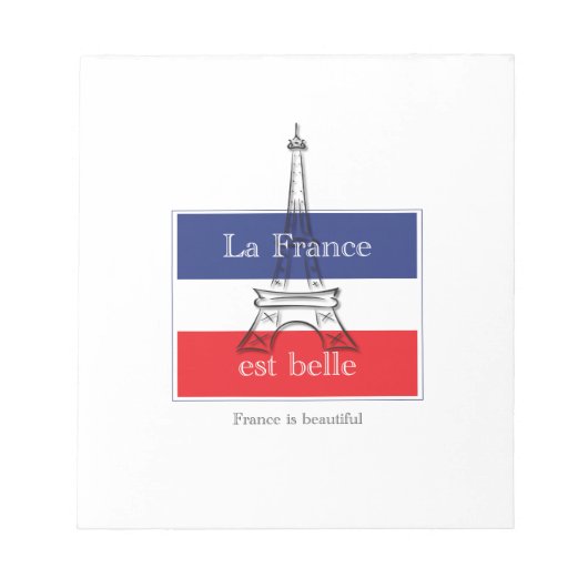 La France est Belle Notizblock (Vorderseite)