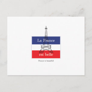 La France est Belle Postkarte
