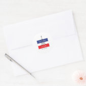 La France est Belle Runder Aufkleber (Umschlag)