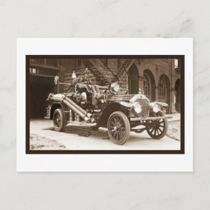 La France Feuerwehrfahrzeug 1924 Postkarte
