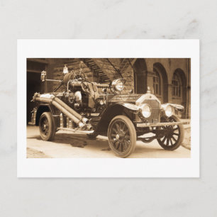 La France Fire Truck 1924 Postkarte