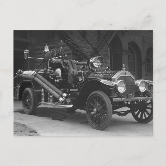 La France Fire Truck 1924 Postkarte (Vorderseite)