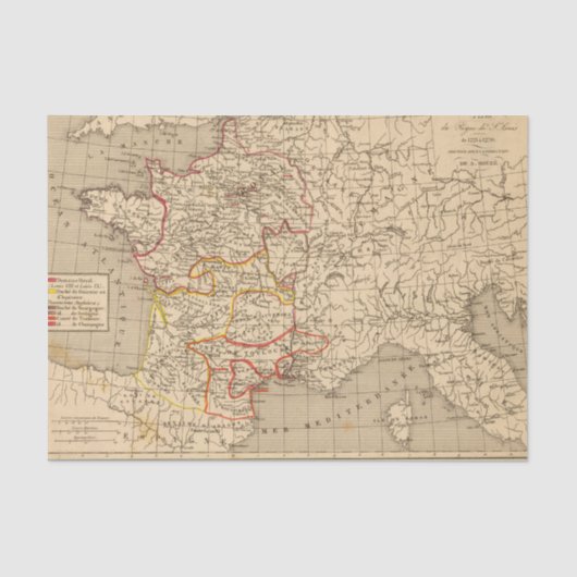 La Frankreich 1223 1270 Seidenpapier (Vorderseite)