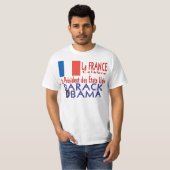 La-Frankreich-CELEBRE Präsident Obama Inauguration T-Shirt (Vorne ganz)