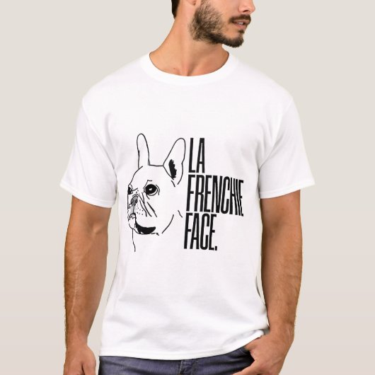 La Frenchie stellen gegenüber T-Shirt (Vorderseite)