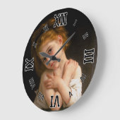 La Frileuse von William-Adolphe Bouguereau Große Wanduhr (Winkel)