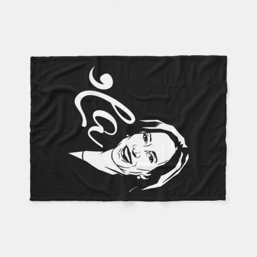 La Funny Kamala Harris Fleecedecke (Vorderseite (Horizontal))