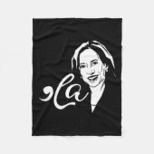 La Funny Kamala Harris Fleecedecke (Vorderseite)