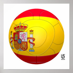 La Furia Roja - Spanien Fußball Poster