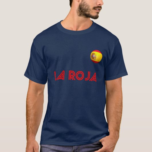 La Furia Roja - Spanien-Fußball T-Shirt (Vorderseite)