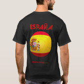 La Furia Roja - Spanien-Fußball T-Shirt (Rückseite)