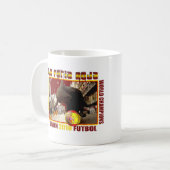 La Furia Roja Spanisch-Stier-Fußball Futbol Kaffeetasse (Vorderseite Links)