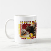 La Furia Roja Spanisch-Stier-Fußball Futbol Kaffeetasse (Links)