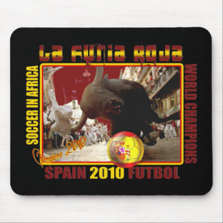 La Furia Roja Spanisch-Stier-Fußball Futbol Mousepad
