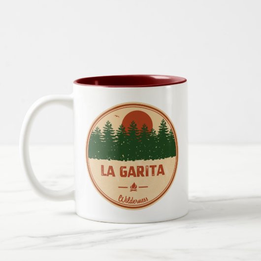 La Garita Wilderness Colorado Zweifarbige Tasse (Links)