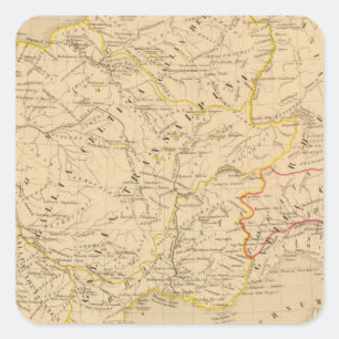 La Gaule Quadratischer Aufkleber