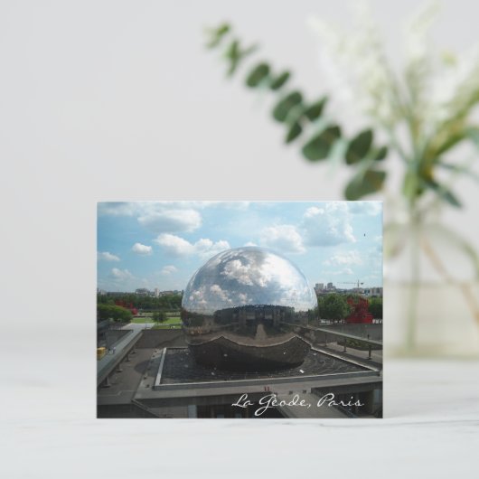 La Gèode, Paris Postkarte (Stehend Vorderseite)