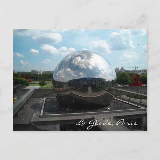La Gèode, Paris Postkarte (Vorderseite)