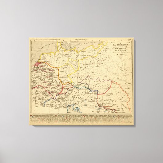La Germanie a la fin du 5e siecle Leinwanddruck (Vorderseite)