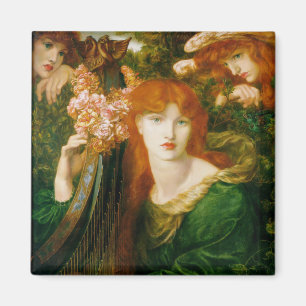 La Ghirlandata - Dante Gabriel Rossetti Magnet