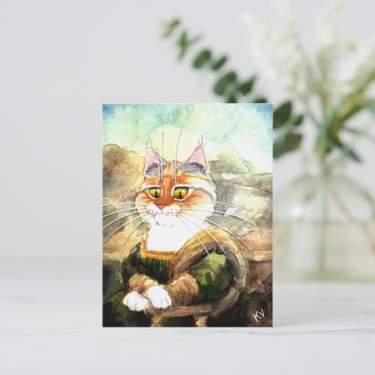 La Giagatto (Mona Heather) Postkarte (Stehend Vorderseite)