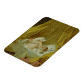 'La Gimblette', Girl with a Dog, c.1770 (Öl auf ca Magnet (Linke Seite)