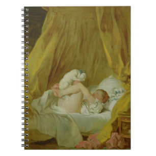 'La Gimblette', Girl with a Dog, c.1770 (Öl auf ca Notizblock