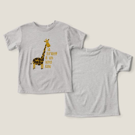 la giraffe a un long cou Säugling (Design Vorderseite & Rückseite)