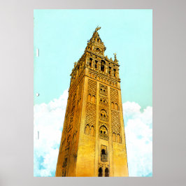 La Giralda de Sevilla - Don Quixote Hintergrund Poster