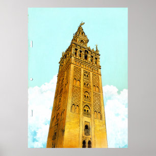 La Giralda de Sevilla - Don Quixote Hintergrund Poster