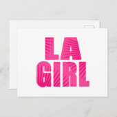 LA Girl Postkarte (Vorne/Hinten)