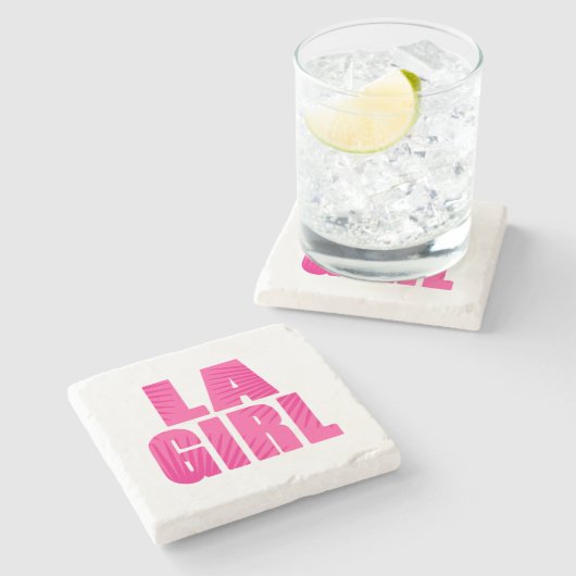 LA Girl Steinuntersetzer (Seitenansicht)