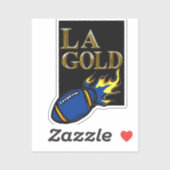 LA GOLD AUFKLEBER (Blatt)