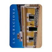 La Graciosa bunt Gebäude View Magnet (Vertikal)