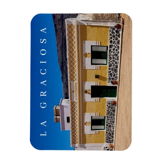 La Graciosa bunt Gebäude View Magnet (Vertikal)