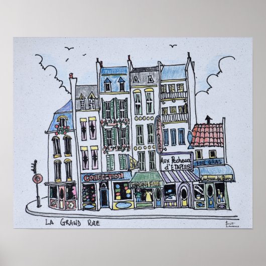 La Grand Rue | Boulogne-Sur-Mer, Frankreich Poster (Vorne)