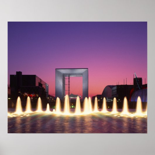 La Grande Arche, La Defense, Paris, Frankreich Poster (Vorne)