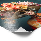 La Grande Dame Blume Fotodruck (Ecke)